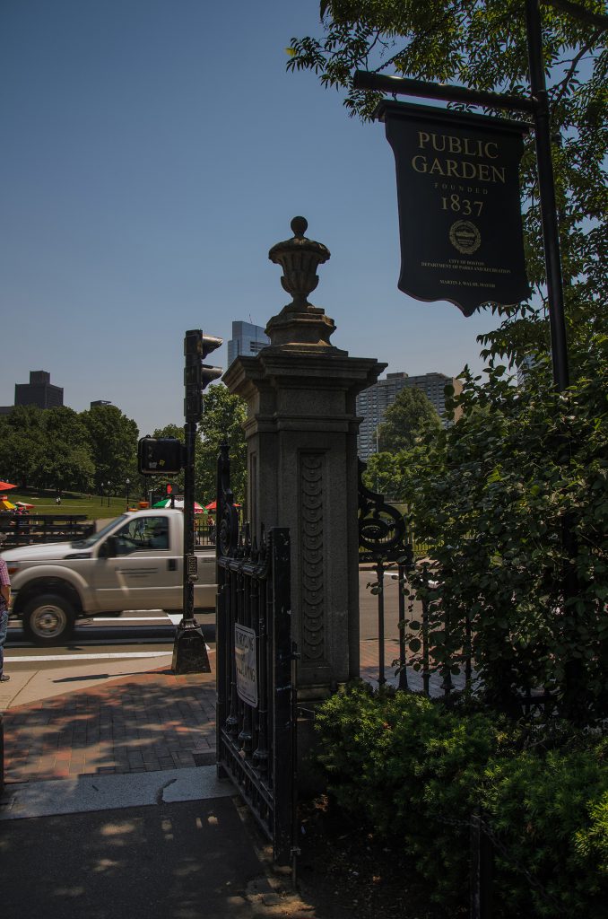 Boston Public Garden Entrance